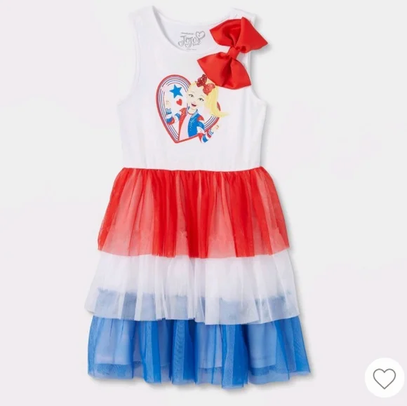 JoJo Siwa | Dresses | Girls Jojo Siwa Americana Tutu Dress Redwhiteblue |  Poshmark
